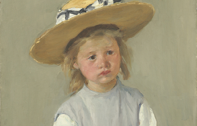 Child in a Straw Hat, by Mary Cassatt