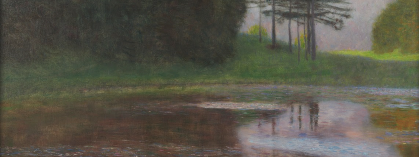 A Morning by the Pond, by Gustav Klimt