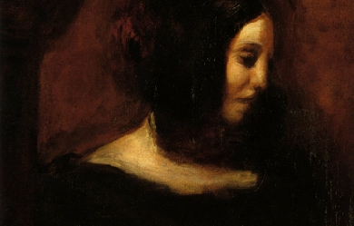 George Sand, by Eugène Delacroix