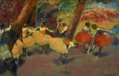 Before the Performance, by Edgar Degas