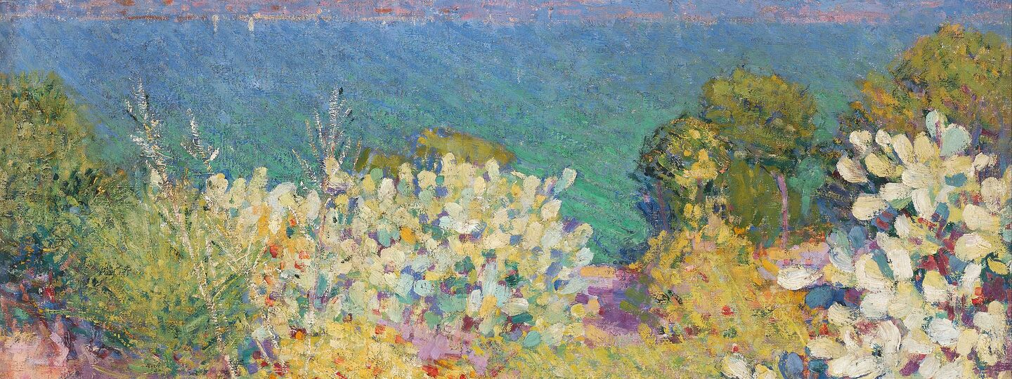 In the morning, Alpes Maritimes from Antibes, by John Peter Russell