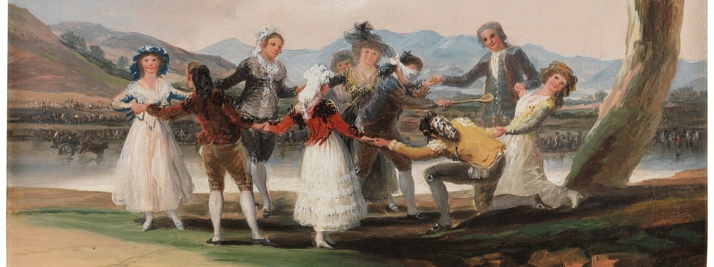 Blind man's hen, by Francisco de Goya