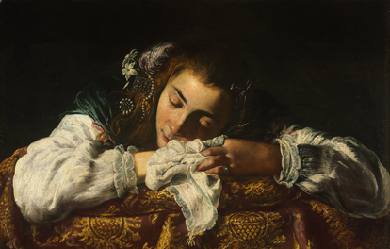 Sleeping Girl, by Domenico Fetti