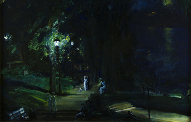 Summer Night, Riverside Drive, by George Wesley Bellows