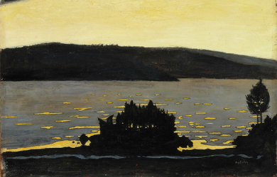 Spring Evening During the Break-Up of the Ice, by Hugo Simberg