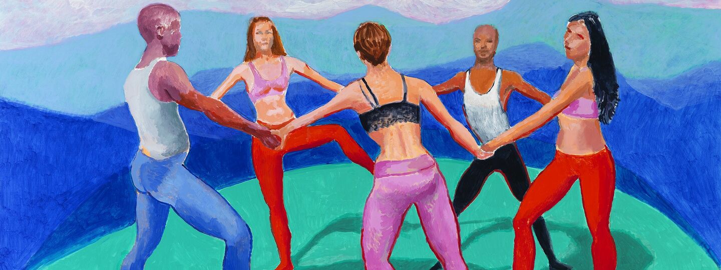 The Dancers V, by David Hockney