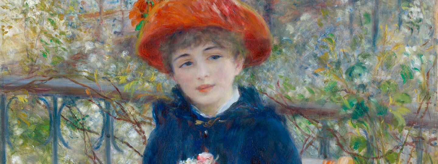 On the terrace, by Pierre-Auguste Renoir