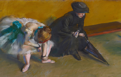 Waiting, by Edgar Degas