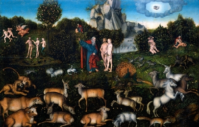 The Garden of Eden, by Lucas Cranach the Elder