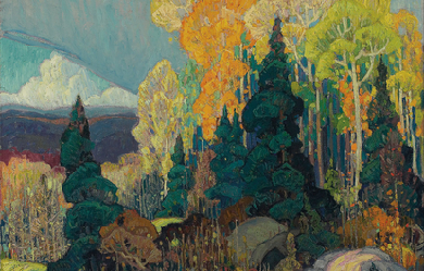 Autumn Hillside, by Franklin Carmichael