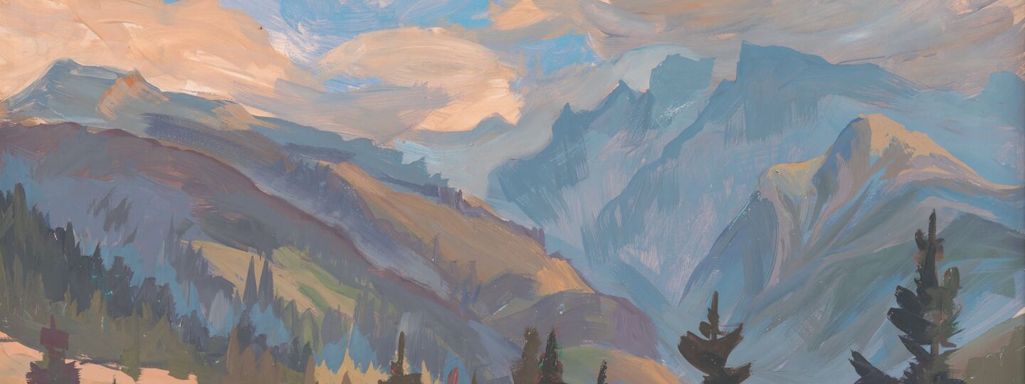 Kriváň in haze, by Ludmila Hynková