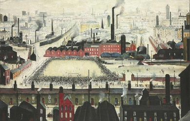 The Football Match, by Laurence Stephen Lowry