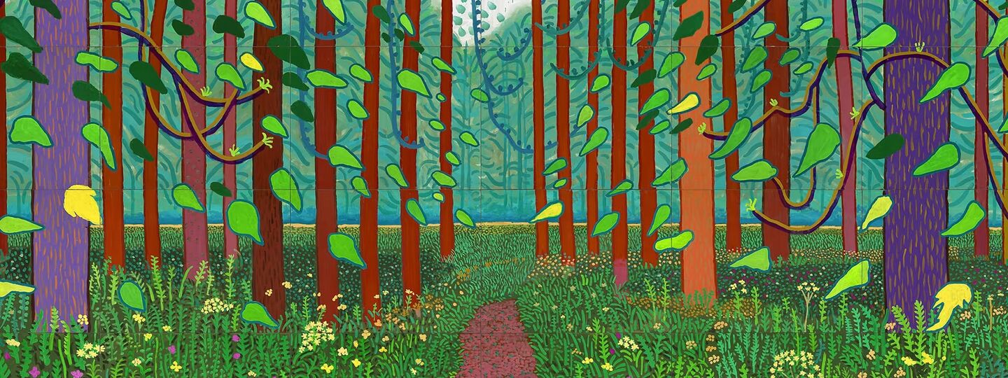 The arrival of spring in Woldgate, East Yorkshire, by David Hockney