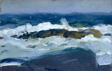 Rock Reef, Maine, by George Bellows