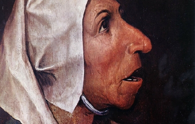 Peasant head, by Pieter Brueghel the Elder