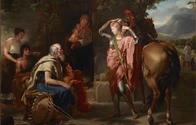 Erminia and the Shepherds, by Guillaume Guillon-Lethière