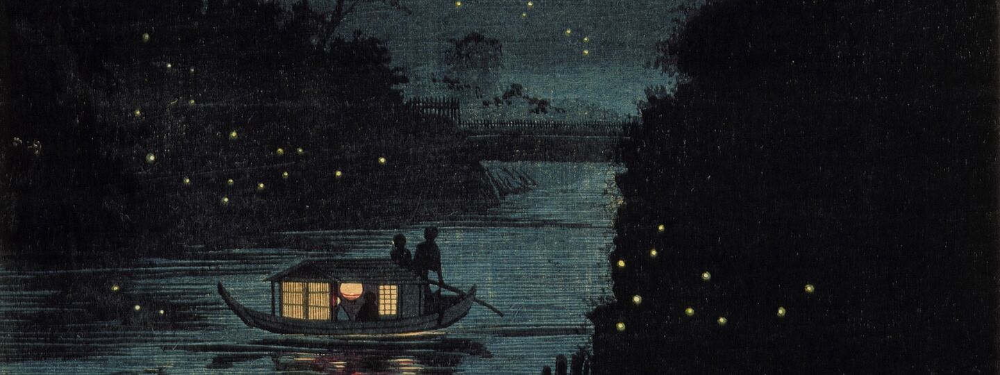 Fireflies at Ochanomizu, by Kobayashi Kiyochika