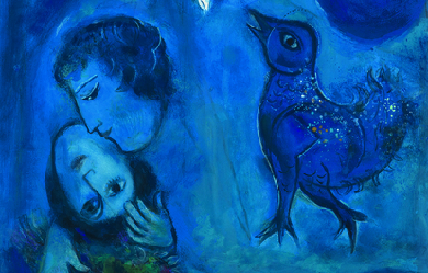 The Blue Landscape, by Marc Chagall