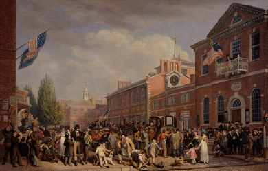 Election Day 1815, by John Lewis Krimmel