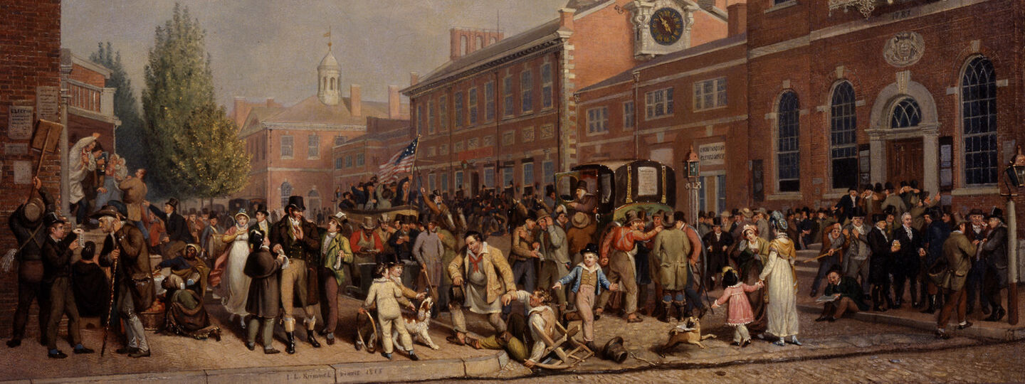 Election Day 1815, by John Lewis Krimmel