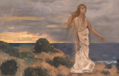 Woman on the Beach, by Pierre Puvis de Chavannes