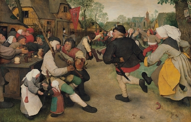 The campesina dance, by Pieter Bruegel the Elder