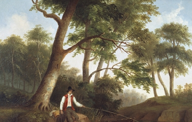 Man Fishing, by Robert S. Duncanson