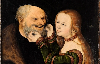 The Unequal Couple (Old Man in Love), by Lucas Cranach el Viejo