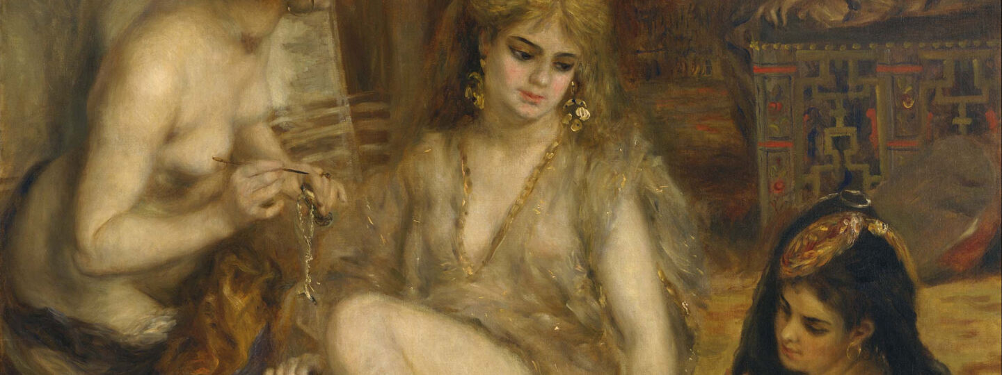 Parisiennes in Algerian Costume or Harem, by Pierre-Auguste Renoir