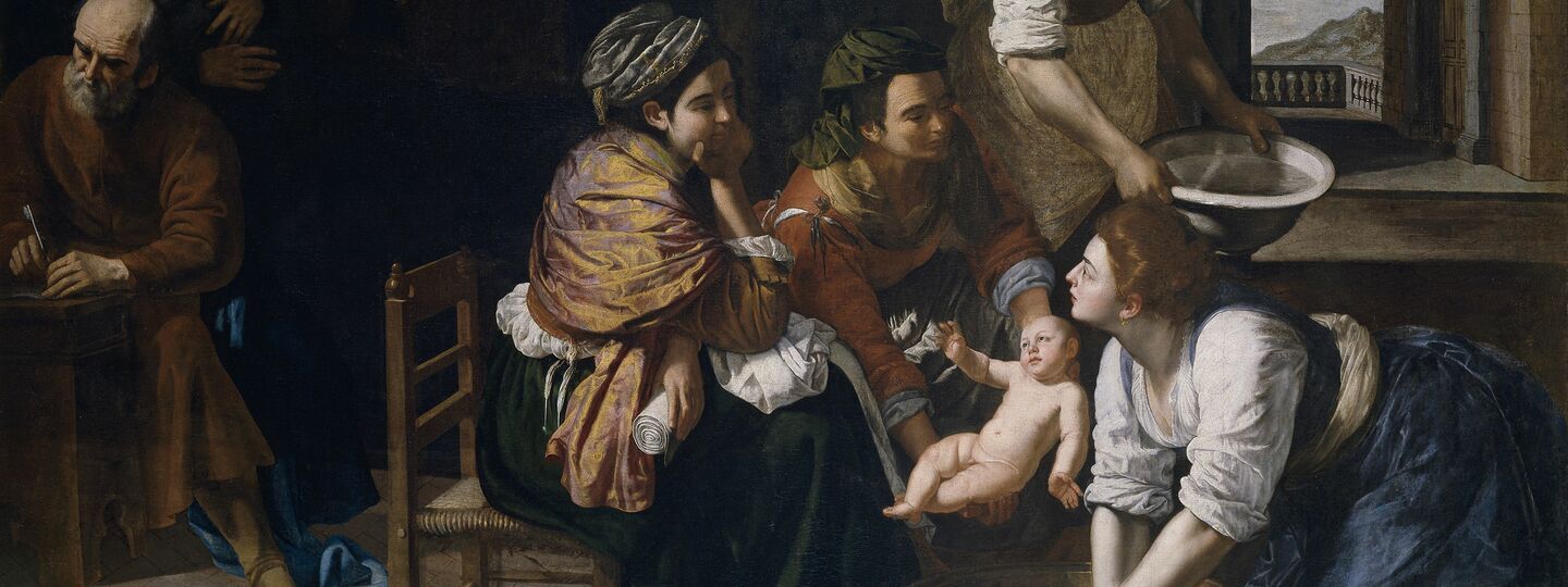 Birth of Saint John the Baptist, by Artemisia Gentileschi