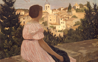 The Pink Dress, by Frédéric Bazille