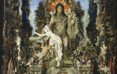 Jupiter and Semele, by Gustave Moreau