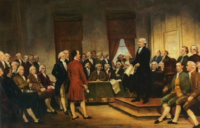 Washington at Constitutional Convention of 1787, by Junius Brutus Stearns