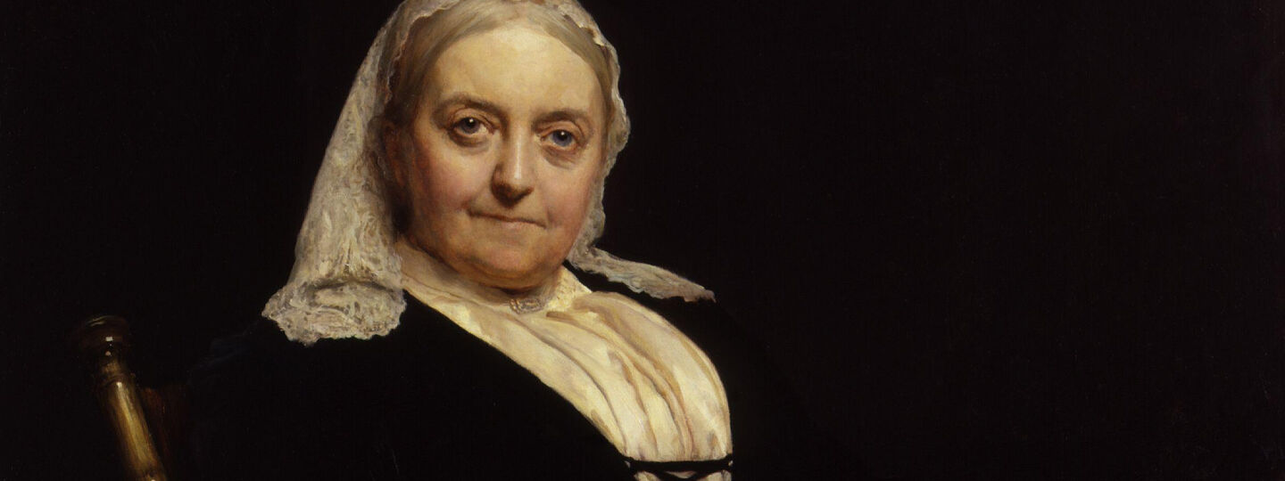 Dinah Maria Craik, née Mulock, by Hubert von Herkomer