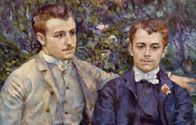 Portrait of Charles and Georges Durand-Ruel , by Pierre-Auguste Renoir