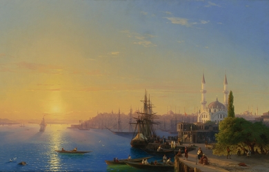 View of Constantinople and the Bosphorus, by Ivan Aivazovski