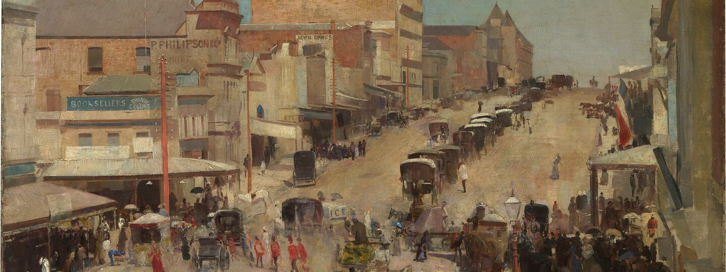 Bourke Street, by Tom Roberts