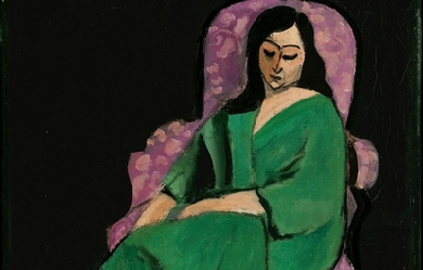 Laurette in a Green Robe, by Henri Matisse 