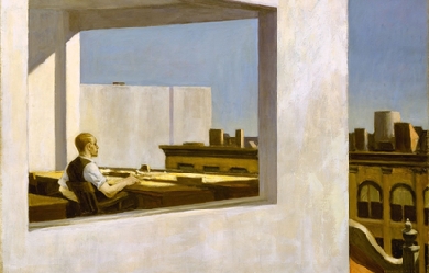 Office in a small city, by Edward Hopper