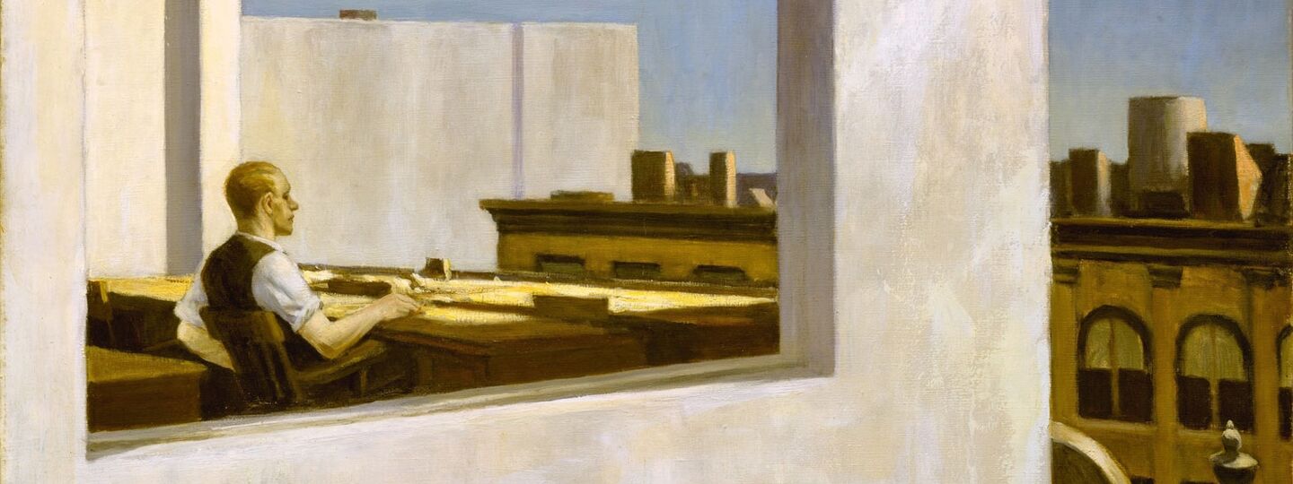 Office in a small city, by Edward Hopper