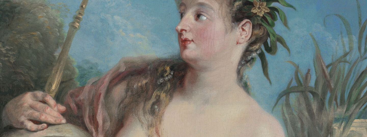 Fountain nymph, by Jean Antoine Watteau