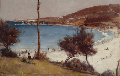 Holiday sketch at Coogee, by Tom Roberts