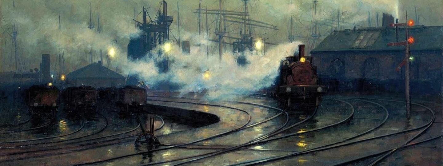 Cardiff Docks, by Lionel Walden