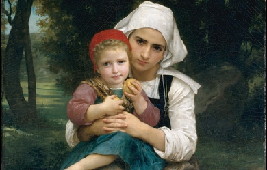 Breton Brother and Sister, by William Bouguereau