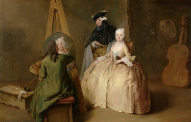 The painter's studio, by Pietro Longhi