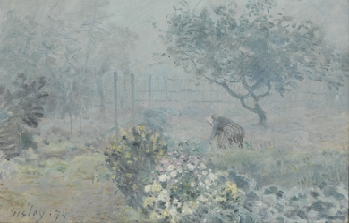 Fog, Voisins, by Alfred Sisley