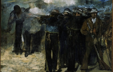 Execution of the Emperor Maximilian, by Édouard Manet