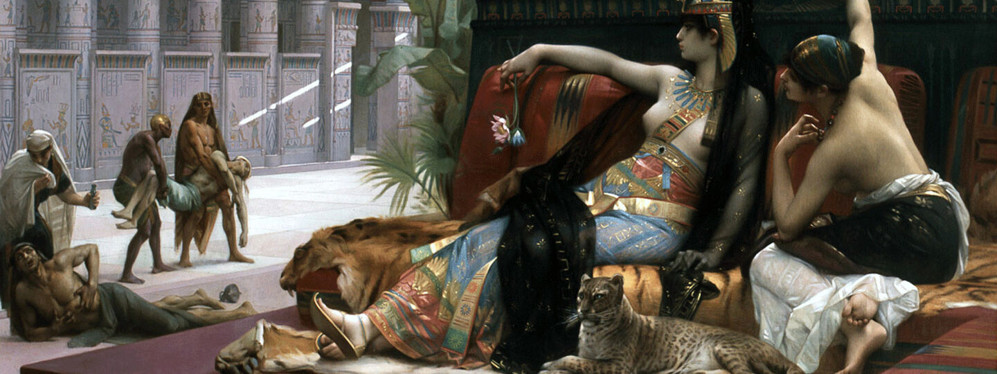 Cleopatra testing poisons on death row inmates, by Alexandre Cabanel