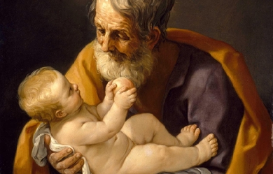 Saint Joseph and the Christ Child, by Guido Reni