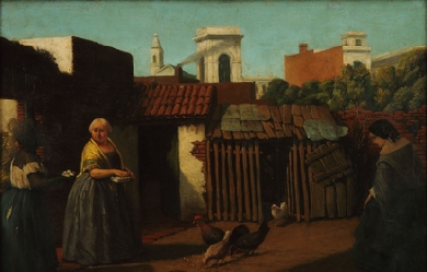 Patio porteño en 1850, Prilidiano Pueyrredón 1860